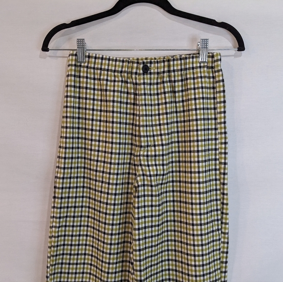 Brandy Melville Green and Black Plaid Tilden Pants Size Small - Picture 7 of 11